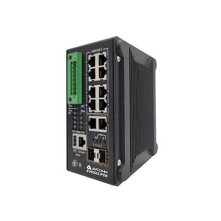 10-Port Fully Managed Industrial PoP Ethernet Switch